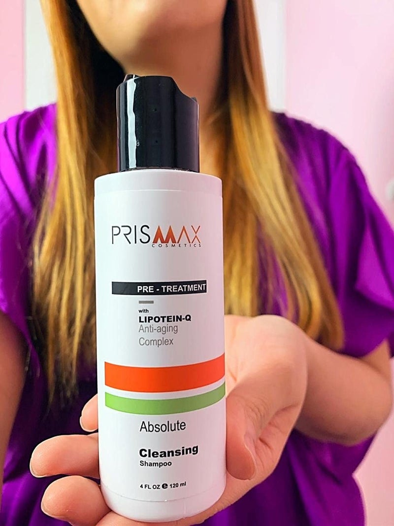 Prismax Pre-Wash Clarifying Shampoo with Keratin - Use Before Hair Treatments, Coloring, Processing, etc. - 4oz - Image 3